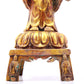 A serene gilt-bronze Tathagata statue