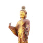 A serene gilt-bronze Tathagata statue