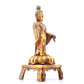 A serene gilt-bronze Tathagata statue