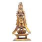 A serene gilt bronze statue of Bodhisattva