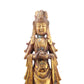 A serene gilt bronze statue of Bodhisattva