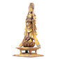 A serene gilt bronze statue of Bodhisattva