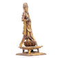 A serene gilt bronze statue of Bodhisattva