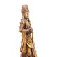 A serene gilt bronze statue of Bodhisattva