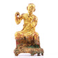 A serene gilt bronze Arhat statue