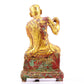 A serene gilt bronze Arhat statue