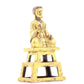 A serene gilt bronze figure