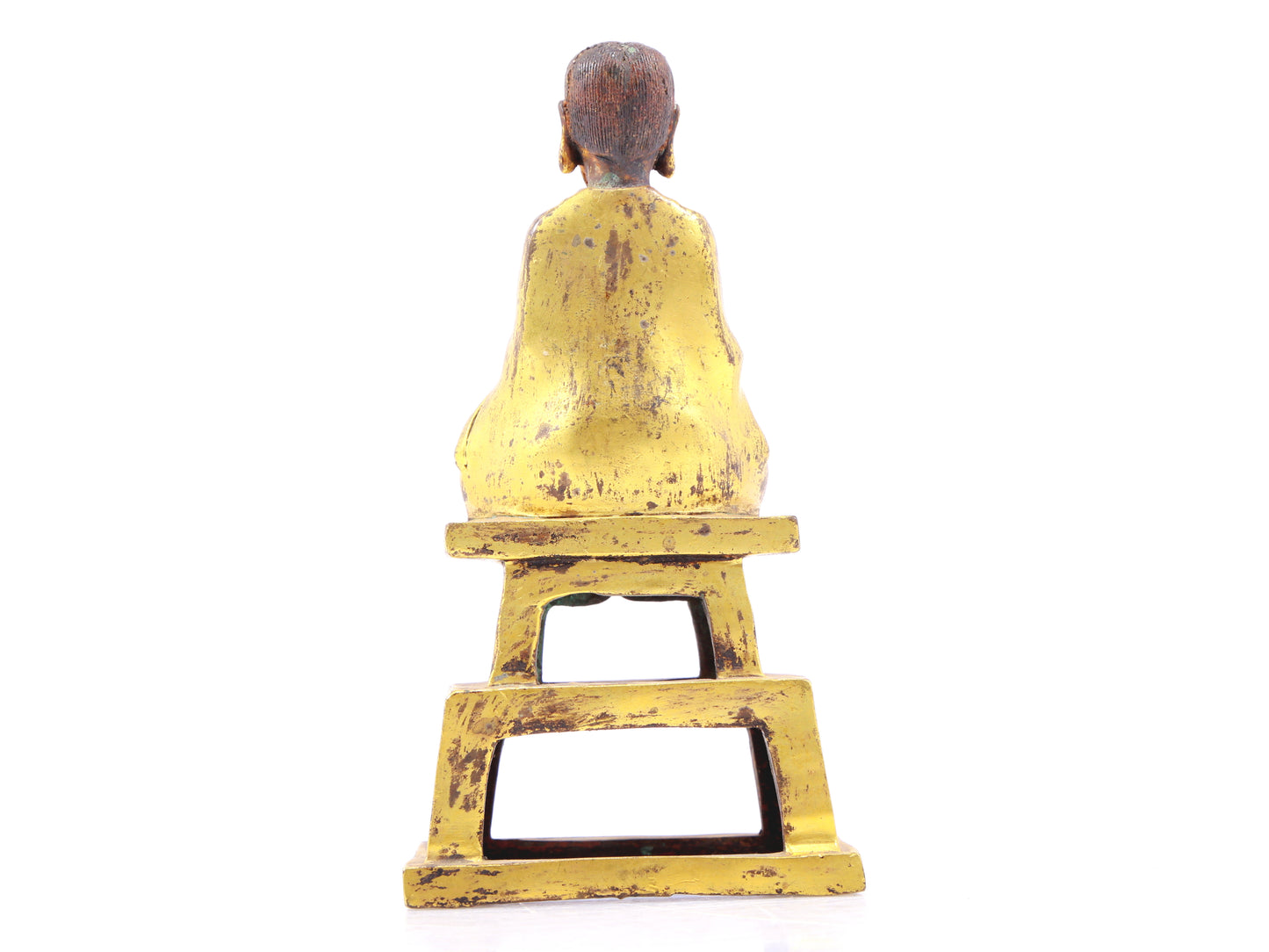 A serene gilt bronze figure