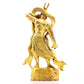 Two solemn gilt bronze Vajra statues,