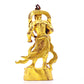 Two solemn gilt bronze Vajra statues,