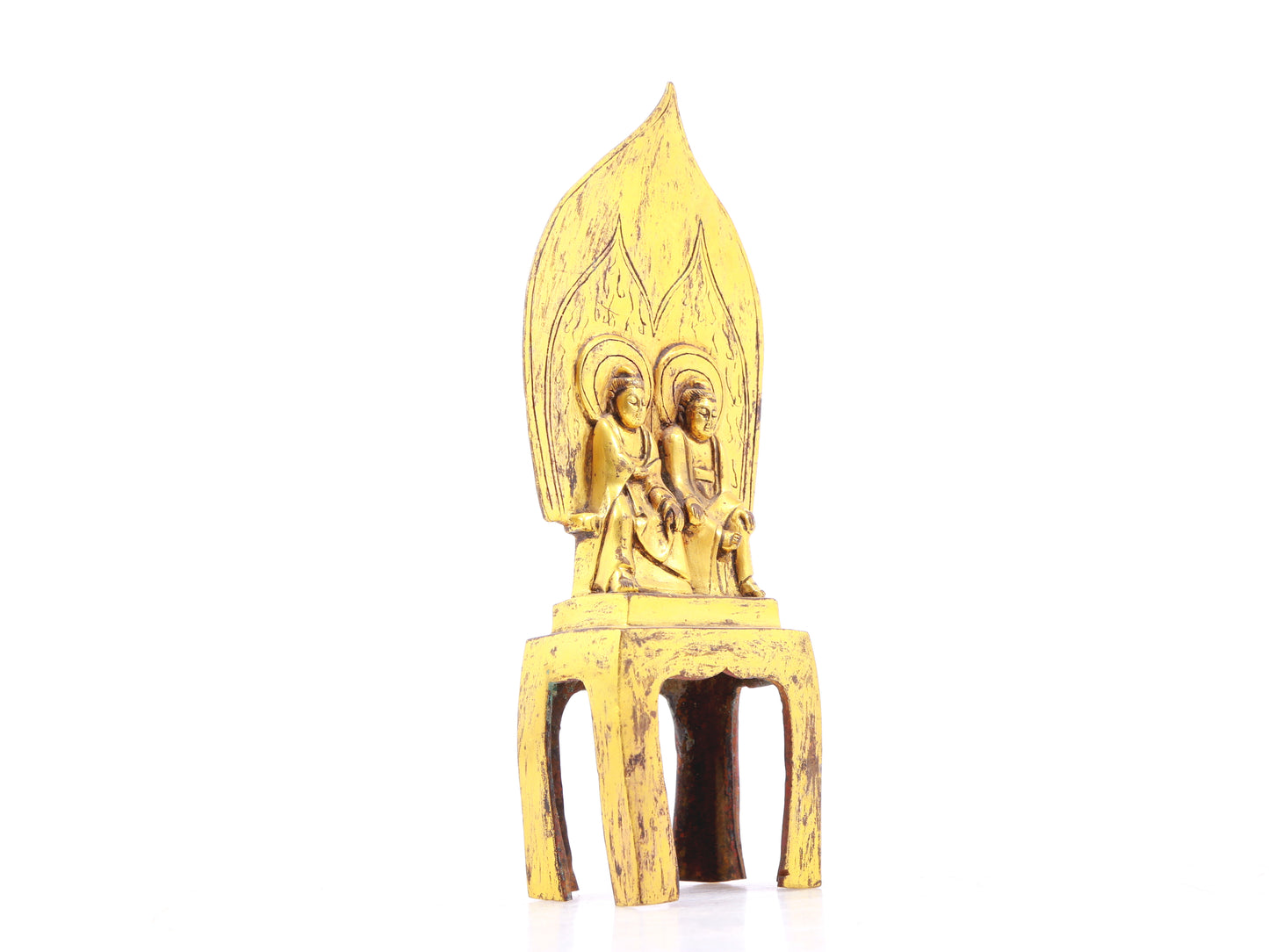 A serene gilt bronze figure