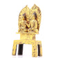 A serene gilt bronze statue of Gautama Buddha