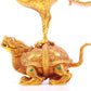 A pair of gilt bronze censers inlaid with hundreds of treasures and auspicious animals