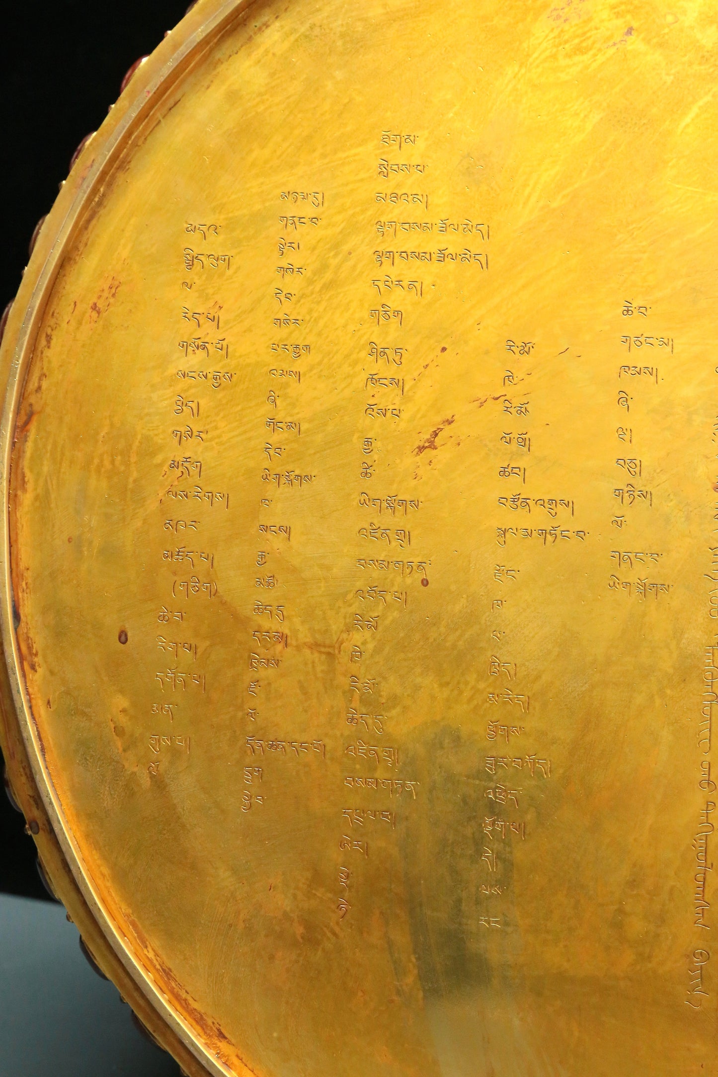 A Magnificent Gilt-Bronze Gem-Inlaid Altar With 'Weapons Of The Eight Immortals', Han And Man Inscriptions