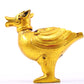 An exquisite gilt bronze animal ornament