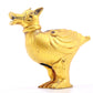 An exquisite gilt bronze animal ornament