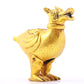 An exquisite gilt bronze animal ornament