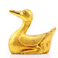 An exquisite gilt bronze duck ornament