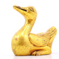 An exquisite gilt bronze duck ornament