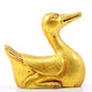 An exquisite gilt bronze duck ornament