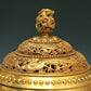 A Magnificent Gilt-Bronze 'Lion& Auspicious Cloud' Tripod Censer And Cover