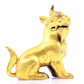 An exquisite gilt bronze animal ornament