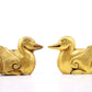 A pair of exquisite gilt bronze ducks