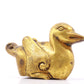 A pair of exquisite gilt bronze ducks