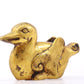 A pair of exquisite gilt bronze ducks