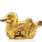 A pair of exquisite gilt bronze ducks