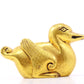 A pair of exquisite gilt bronze ducks