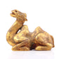 An exquisite gilt bronze camel ornament