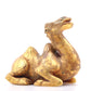 An exquisite gilt bronze camel ornament