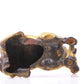 An exquisite gilt bronze bull ornament