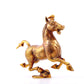 A pair of exquisite gilt bronze horse ornaments,