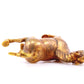 A pair of exquisite gilt bronze horse ornaments,