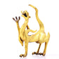 An exquisite gilt bronze animal ornament