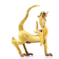 An exquisite gilt bronze animal ornament