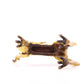 An exquisite gilt bronze animal ornament