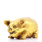 An exquisite gilt bronze pig ornament