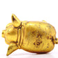 An exquisite gilt bronze pig ornament