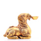 An exquisite gilt bronze goat figurine