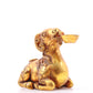 An exquisite gilt bronze goat figurine