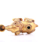 An exquisite gilt bronze goat figurine