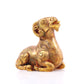 An exquisite gilt bronze goat figurine