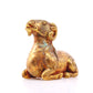 An exquisite gilt bronze goat figurine