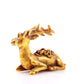 An exquisite gilt bronze deer ornament