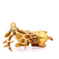 An exquisite gilt bronze deer ornament