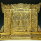 A Magnificent Gilt-Bronze 'Buddha Shakyamuni' Table Screen With Buddhist Sutra Scriptures On The Back