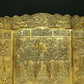 A Magnificent Gilt-Bronze 'Buddha Shakyamuni' Table Screen With Buddhist Sutra Scriptures On The Back